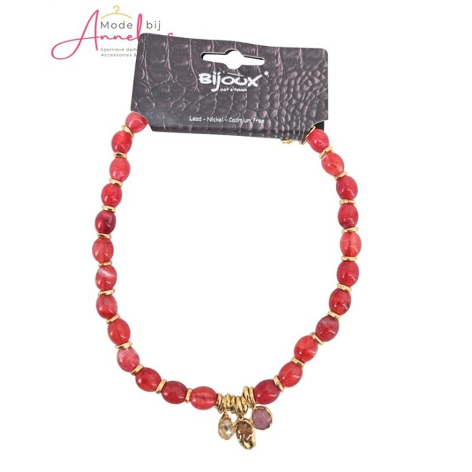 Bijoux Korte Ketting 8123550 Koraal Mix Bijoux Korte Ketting 8123550 Koraal Mix